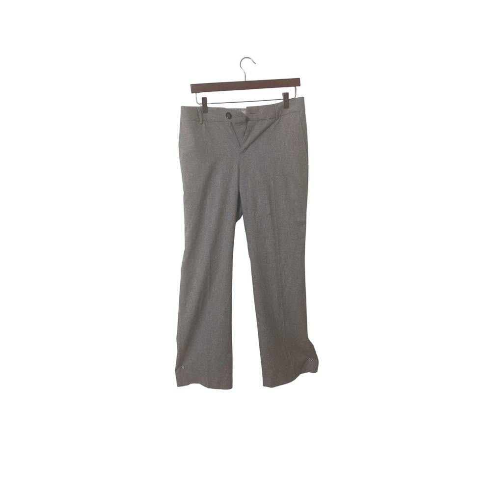 Banana Republic Martin Fit Pants 4 Grey ‎ Straight Leg Office Career Preppy